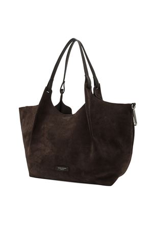 Dark brown Dua bag soft suede GIANNI CHIARINI | BS9780CMPL974